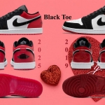 Air Jordan 1 Low Black Toe 2025 Nối Tiếp Năm 2019