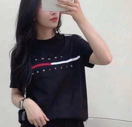 Tommy Hilfiger Essential Flag Logo T-Shirt Black