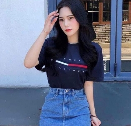 Tommy Hilfiger Essential Flag Logo T-Shirt Navy
