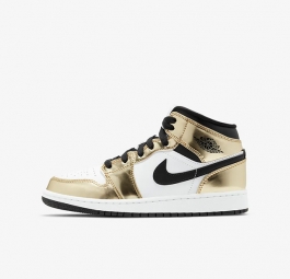 Nike Air Jordan 1 Mid SE Gs “Metallic Gold” DC1420-700