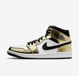 Nike Air Jordan 1 Mid SE “Metallic Gold” DC1419-700