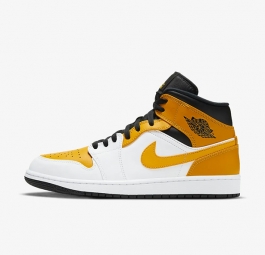 Nike Air Jordan 1 Mid “University Gold” 554724-170