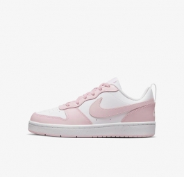 Nike Court Borough Low 2 SE Gs “White Pink Foam” DQ0492-100