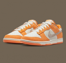 Nike Dunk Low Safari Swoosh “Kumquat Orange” DR0156-800