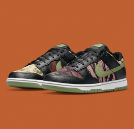 Nike Dunk Low SE “Black Multi-Camo” DH0957-001